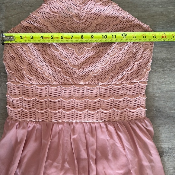 Soieblu Pink Ruched Halter Maxi Gown - Picture 5 of 5